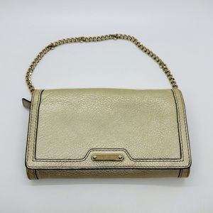 Celine Metallic Gold Mini Chain Shoulder Bag